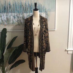 Elegant Black and Gold Women's Top And Neckkace.